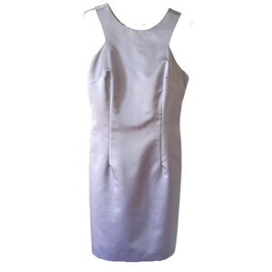 Vintage 90s Laundry By Shelli Segal Lilac Purple Sleeveless Sheath Dress Size 12